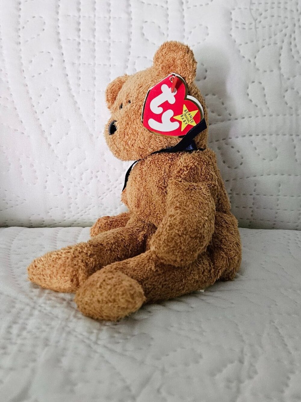 Ty Beanie Babies, Fuzz the Brown Bear (Retired, 1999) Good.